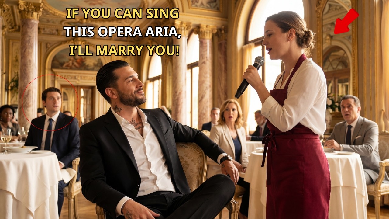 “If You Can Sing This Opera Aria, I’LL MARRY YOU!” — Mafia Boss SMIRKED; Waitress STUNNED the Room