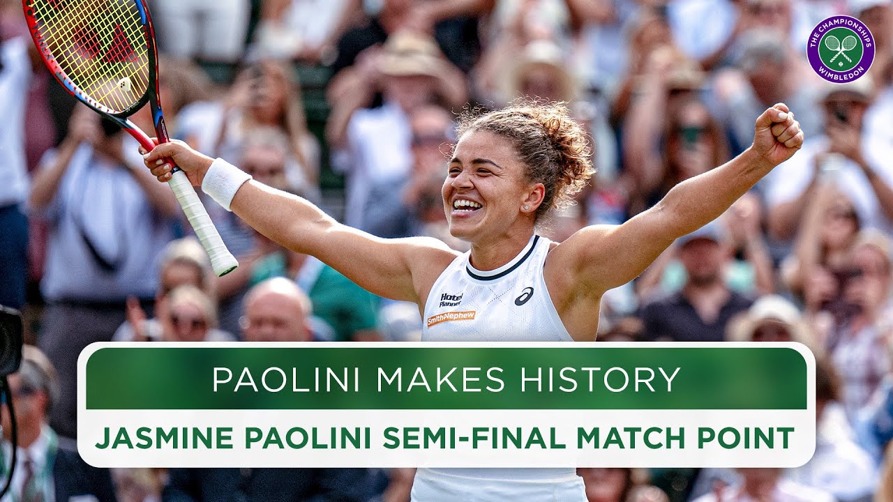 Jasmine Paolini Makes History | Winning Moment | Semi-Final | Wimbledon 2024