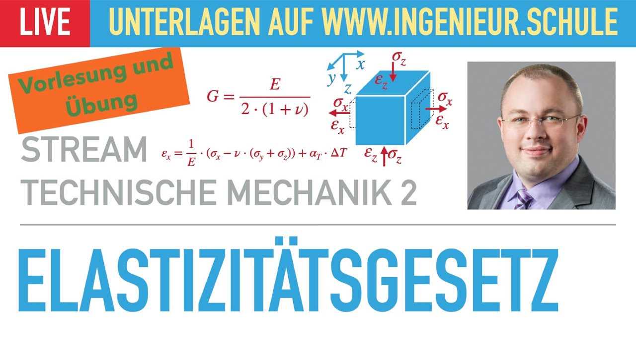 Elastizitätsgesetz – Vorlesung und Übung – Technische Mechanik 2