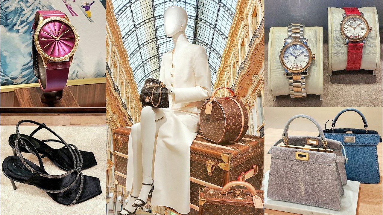 LV, FENDI, LOUBOUTIN, MAX MARA, CHOPARD, GIVENCHY... Luxury Shopping in Milan Vlog 2025.