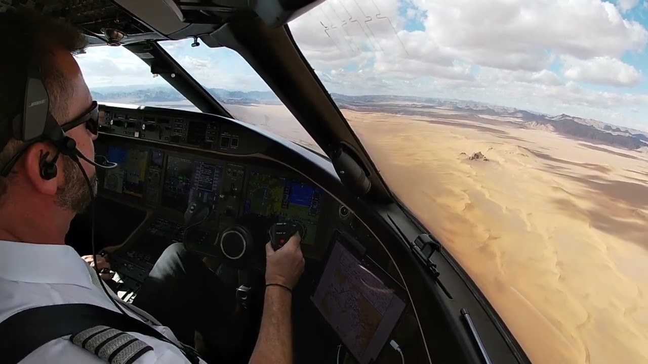 Global 6000 Landing Alula, Saudi Arabia (OEAO)
