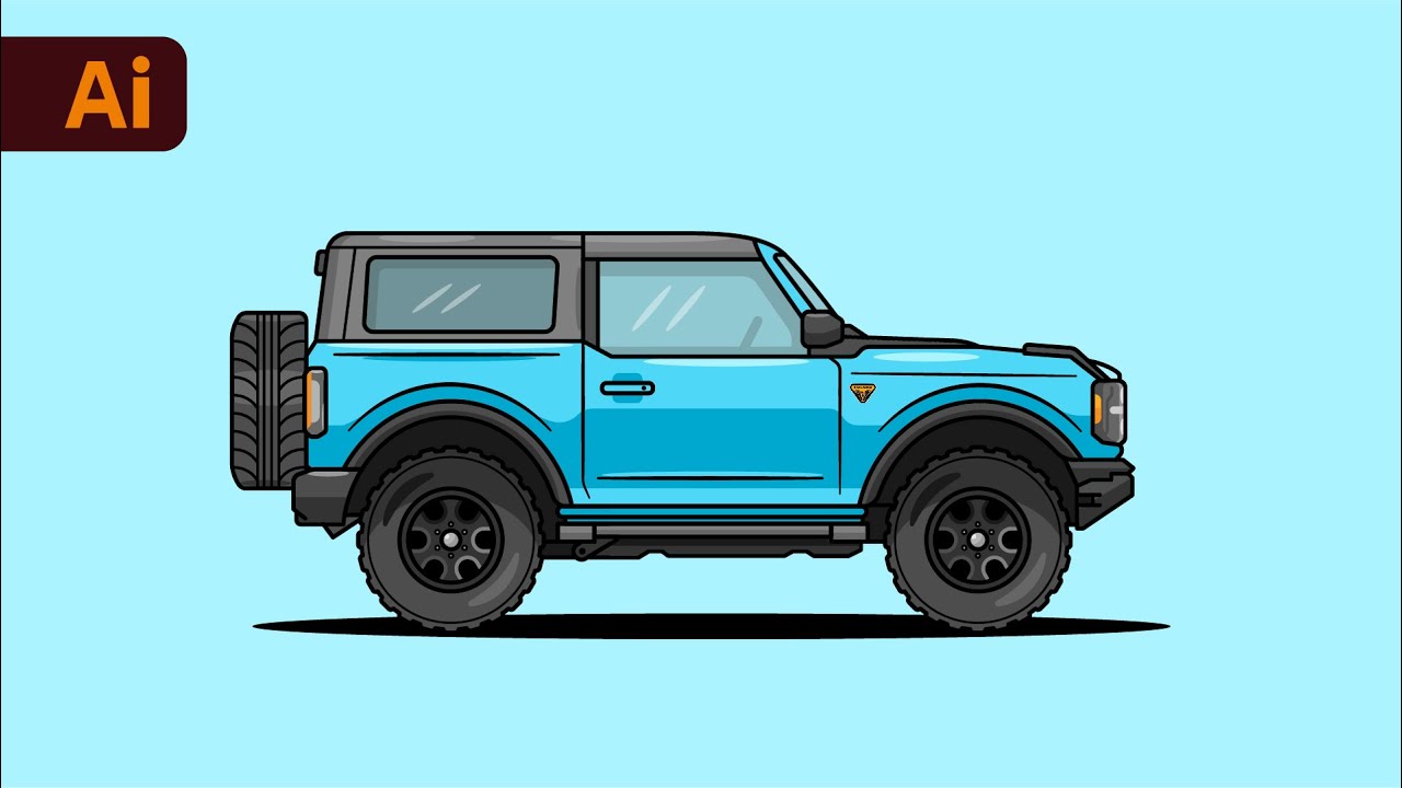 Учебное пособие по Adobe Illustrator: как нарисовать плоскую векторную иллюстрацию грузовика