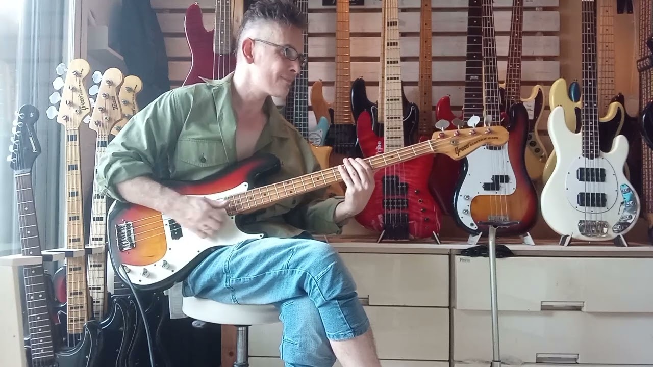 Vintage Japanese Bass Guitars: Greco PB420 early to mid 70s; BASS GUITAR TEST, ELECTRIC BASS REVIEW