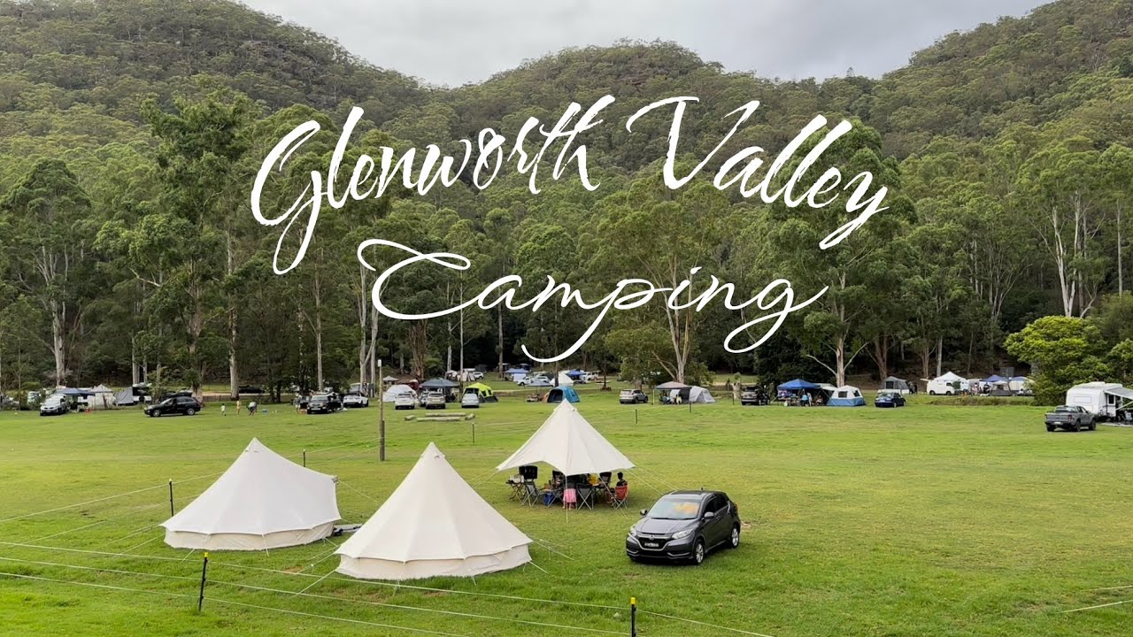 Stunning Creekside Campground at Glenworth Valley Wilderness Adventures, NSW Australia