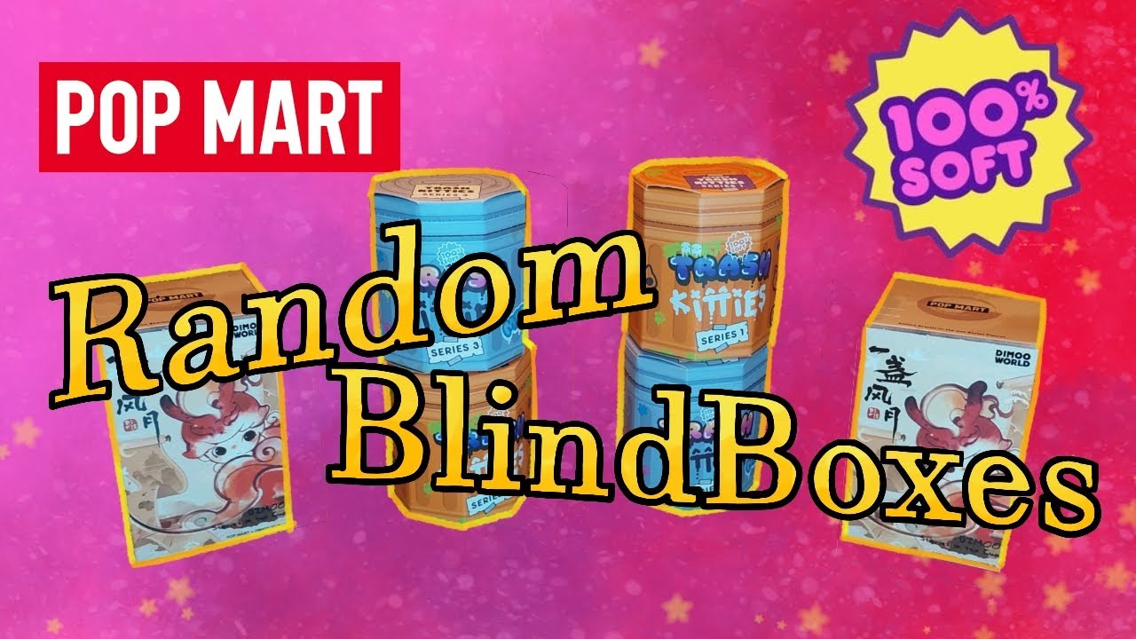Random Mysterybox Unboxing! Dimoo and Kitties! Popmart & 100% Soft