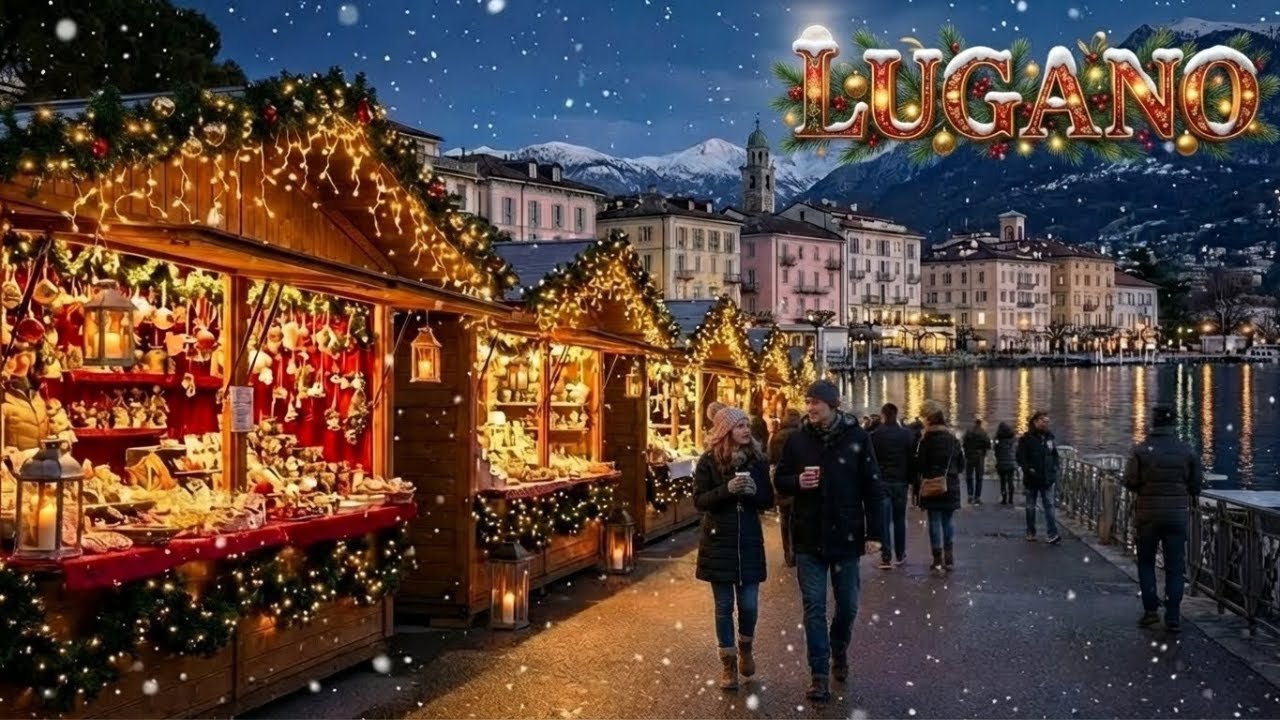 Lugano at Christmas: A Stunning Christmas Market in Switzerland 🎄🇨🇭 (Day & Night Tour) ✨