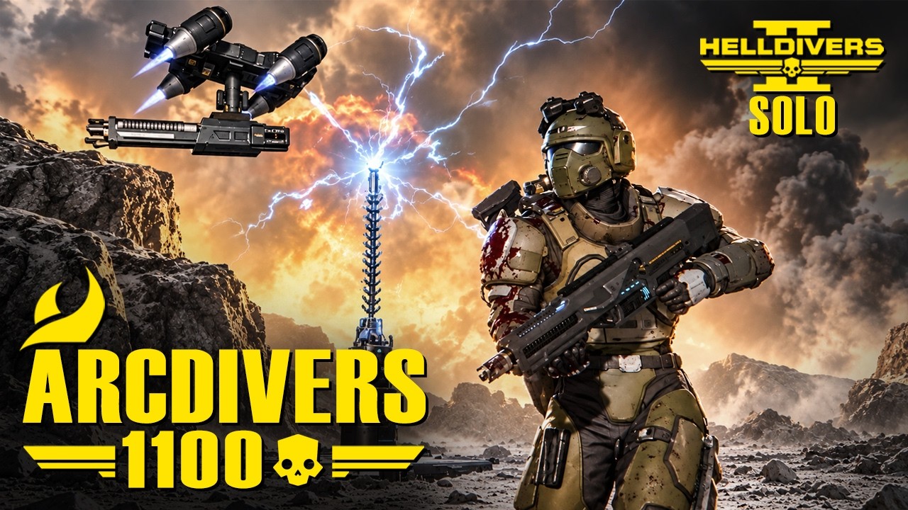 Helldivers 2 &ndash; How Did This Arc Build Kill 1,100+ Bugs? | Solo Deathless | Super Helldive