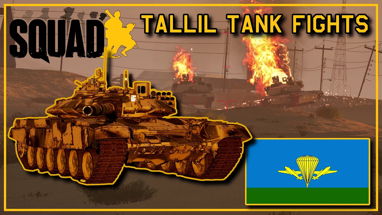 VDV T-72B3s smash US ABRAMS on TALLIL | Squad Armour Gameplay