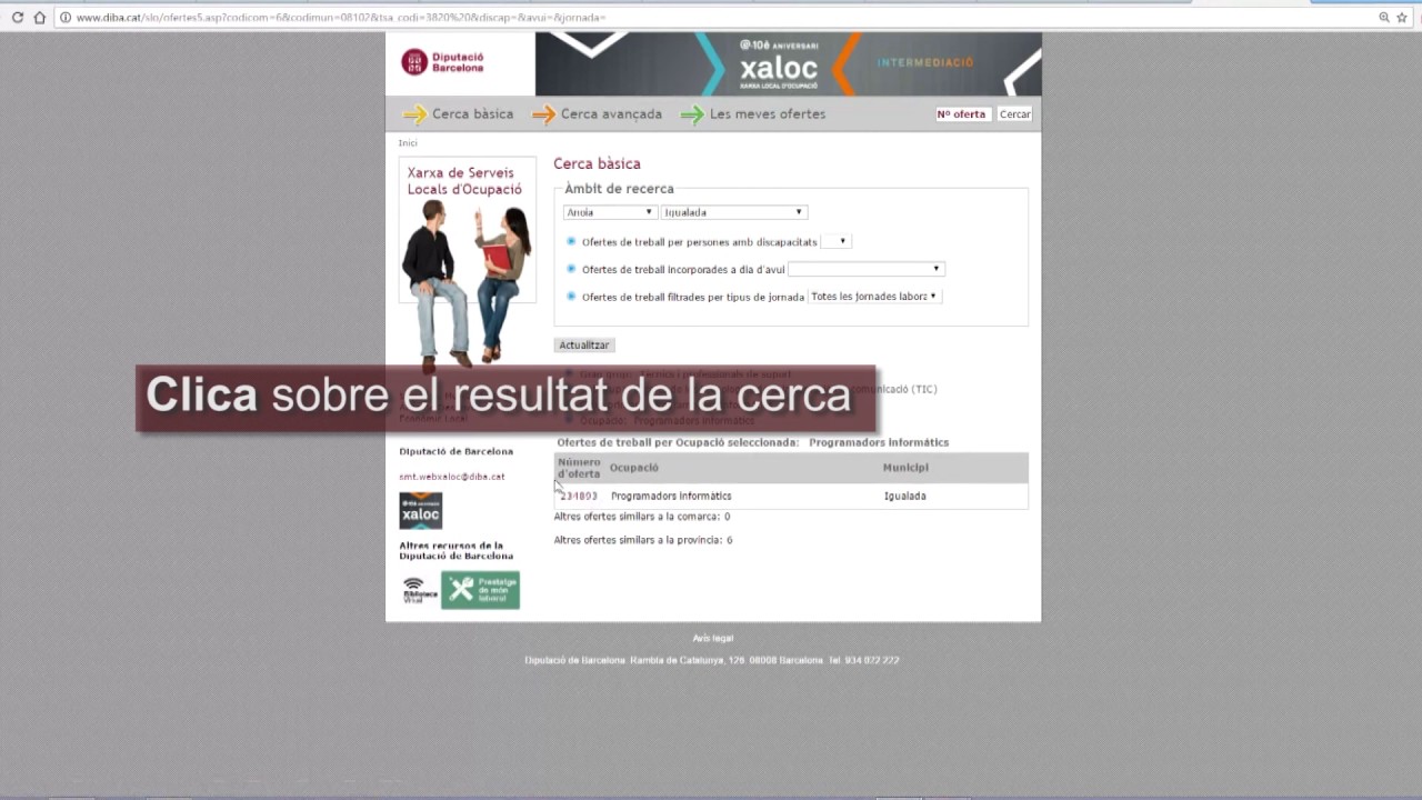 Busques feina? Consulta el Servei Local d'Ocupaci&oacute;
