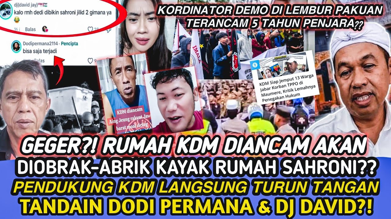 GEGER!! RUMAH KDM DIANCAM AKAN DIOBRAK ABRIK?? PENDUKUNG KDM LANGSUNG PASANG BADAN LAKUKAN INI...