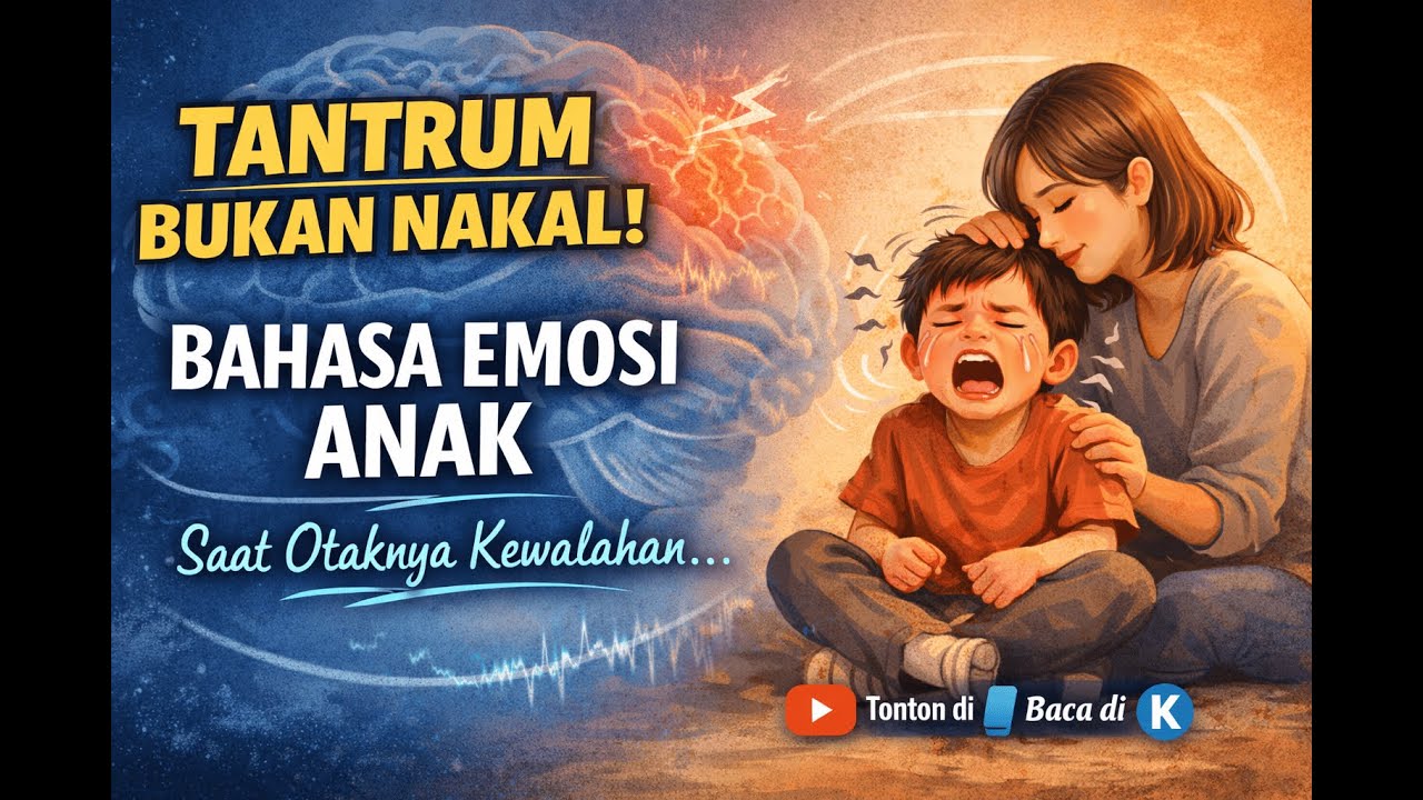 Saat Anak Tantrum, Otaknya Sedang “Offline” — Orang Tua Wajib Tahu Ini
