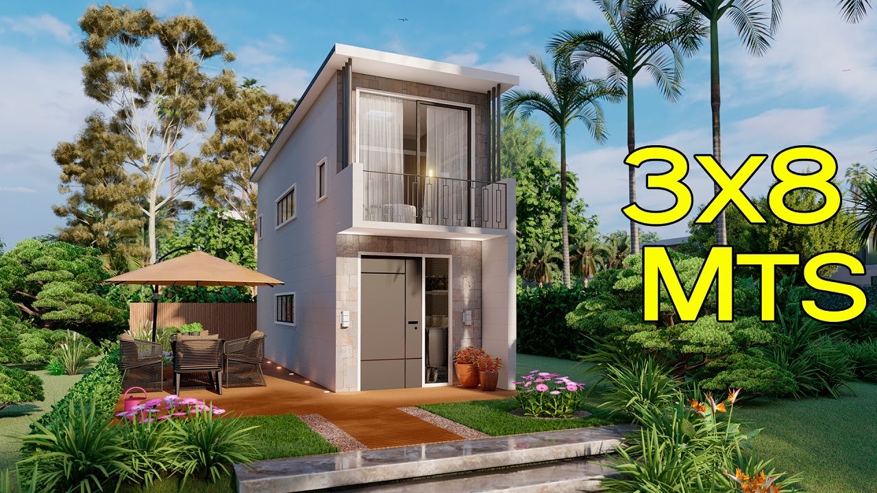 Casa de 3 metros de ancho | Planos de casas pequeñas