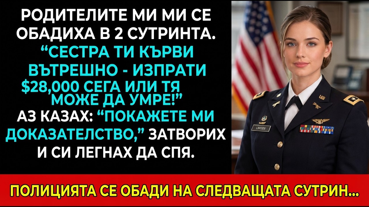 В 2 през нощта искаха 28 000$ за сестра ми — обаждане от полицията разкри лъжата.