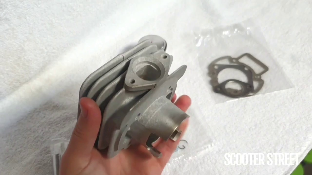 Airsal Performance 70cc Cylinder Kit for Aprilia / Piaggio 50cc 2T Models - Unboxing & Show Through