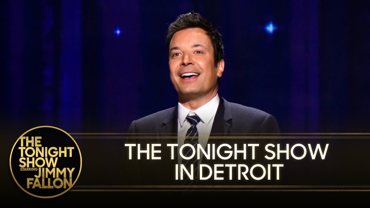 Jimmy Brings The Tonight Show's Monologue to Detroit | The Tonight Show Starring Jimmy Fallon
