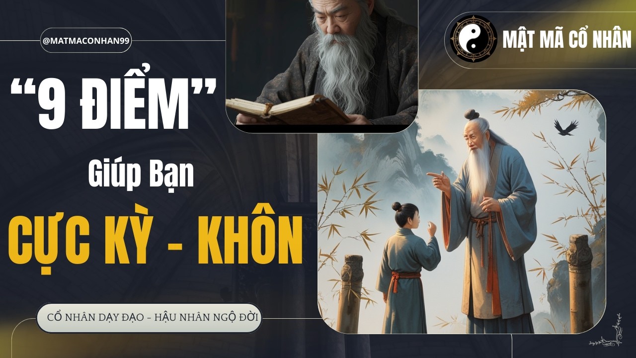 BẠN CHỈ CẦN - 9 ĐIỂM NÀY - BẠN CỰC KỲ KHÔN NGOAN | MẬT MÃ CỔ NHÂN