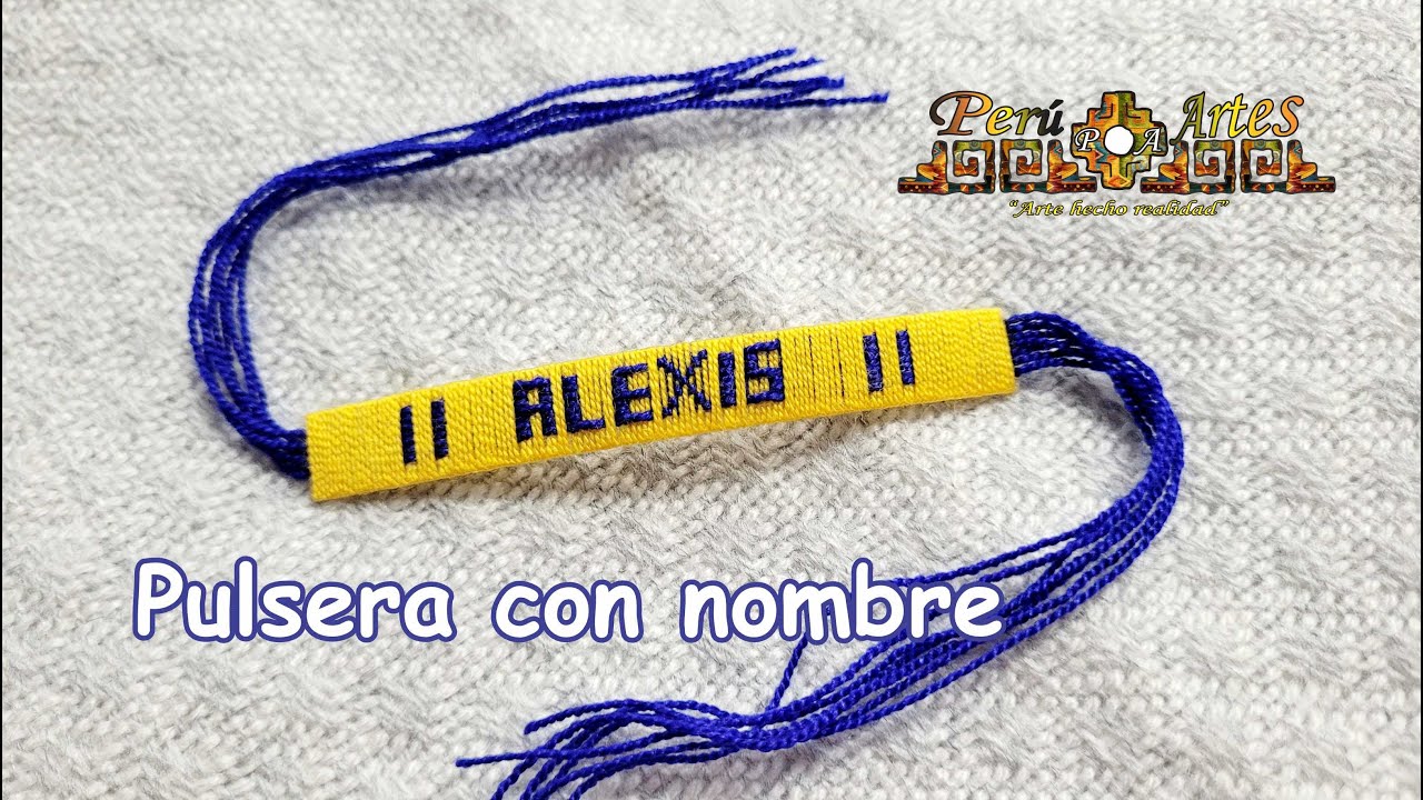 Cómo hacer una pulsera con nombre Alexis