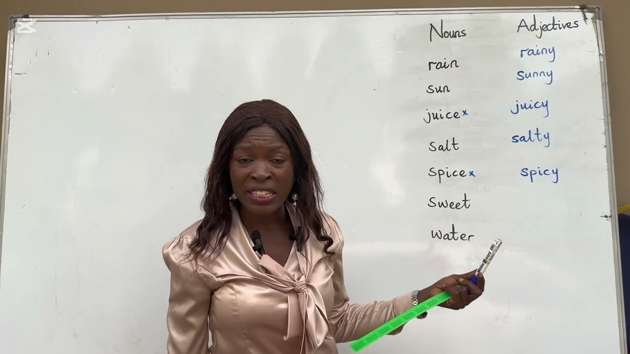 Turn Nouns into Adjectives by Adding “Y”