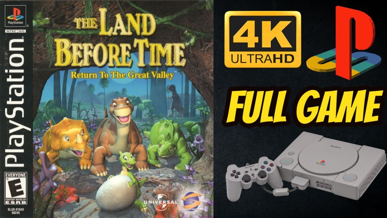 The Land Before Time: Return to the Great Valley | PS1 | 4K60ᶠᵖˢ UHD🔴| Longplay Full Movie Game