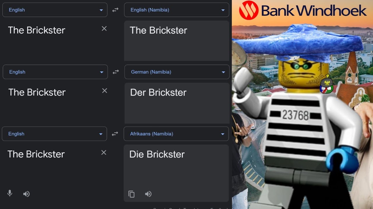 The Brickster in different languages