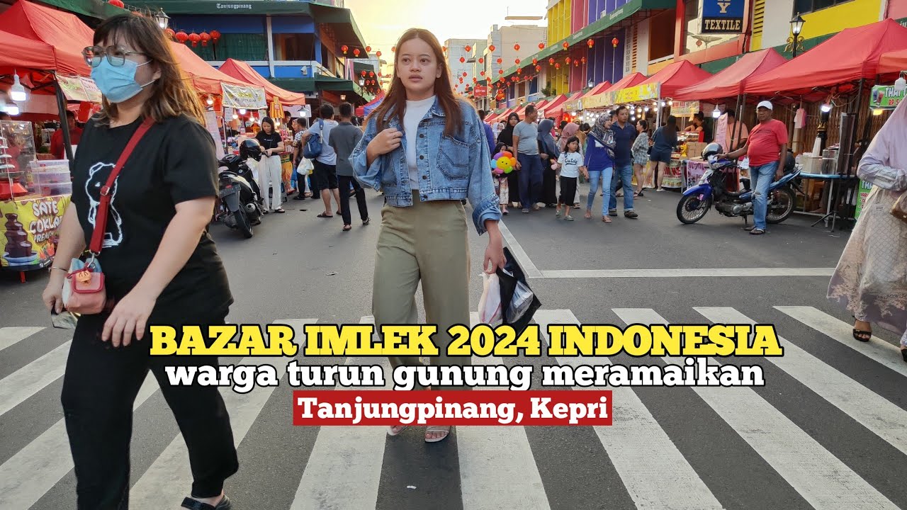 Chinese New Year bazaar 2024 chinatown but the sellers and buyers are Malays❗walkingtour Indonesia🇮🇩
