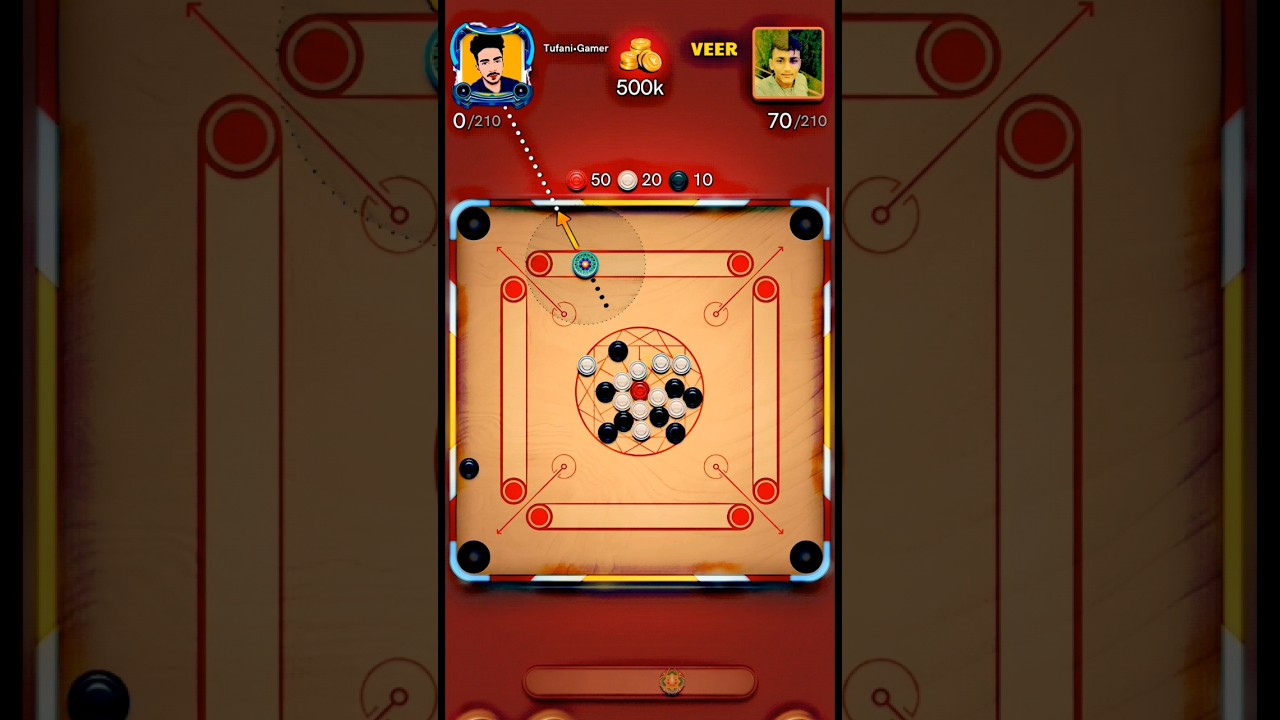 Opponant 😂 Killer Over confidence 😜 With New York Table 😁 carrom pool #carromdiscpool#shorts