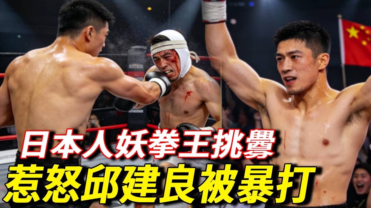 日本人妖拳王揚言！ 百分之百必須KO邱建良，惹怒阿良被打鼻血橫飛【七尺格鬥】