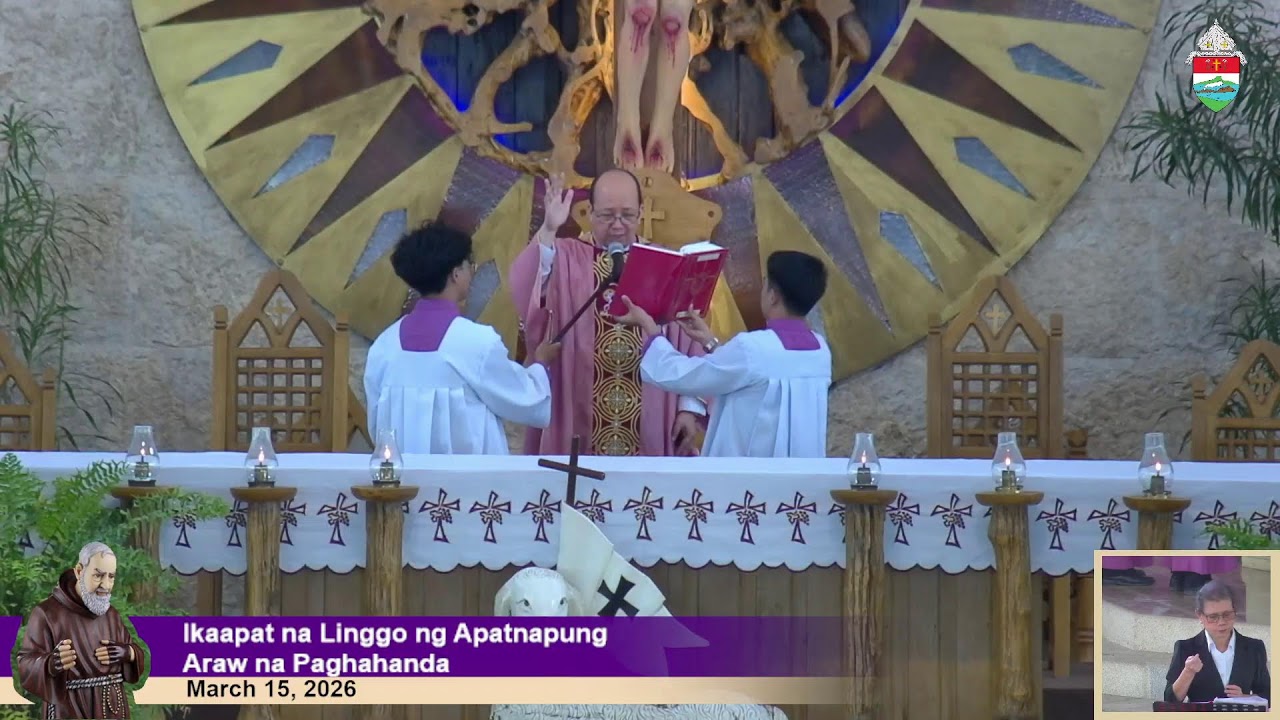 Mar 15, 2026 | 9 a.m. - Ikaapat na Linggo ng Apatnapung Araw na Paghahanda
