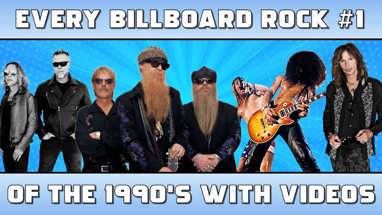 Every Rock #1 of the 90's(Billboard Mainstream) With Videos 🎸 