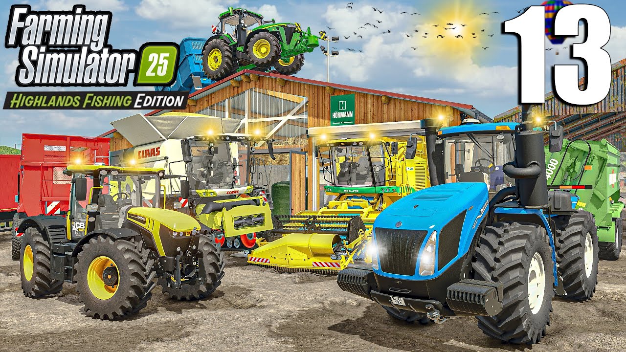 BUYING & DELIVERING EQUIPMENT to The NEW Goat Farm | Highlands Fishing | Farming Simulator 25