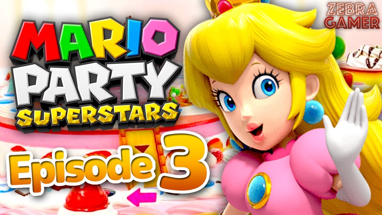 Mario Party Superstars Gameplay Walkthrough Part 3 - Peach! Peach's Birthday Cake!