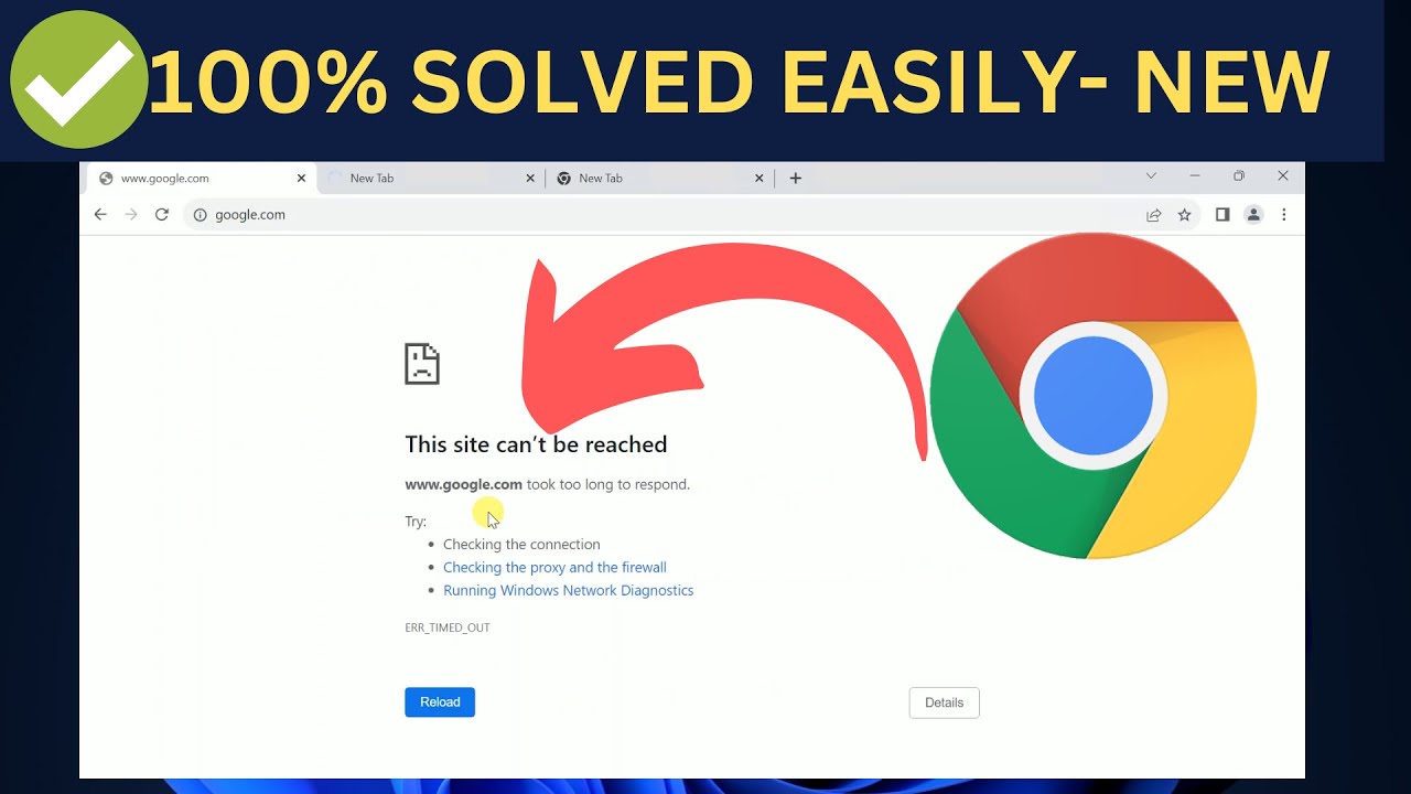 This Site Can’t Be Reached Problem in GOOGLE CHROME New (2025) || Windows 10/11/8 & 7