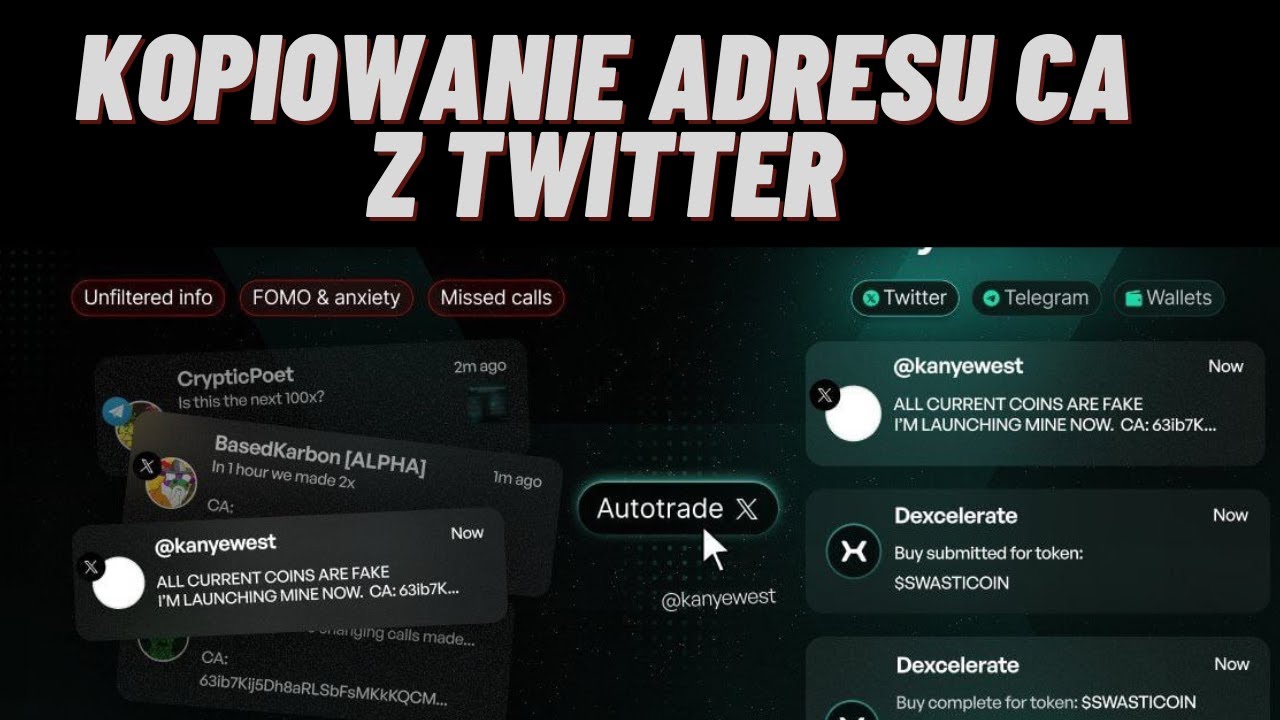 DEXSCELERATE - KOPIOWANIE ADRESU CA Z TWITTER