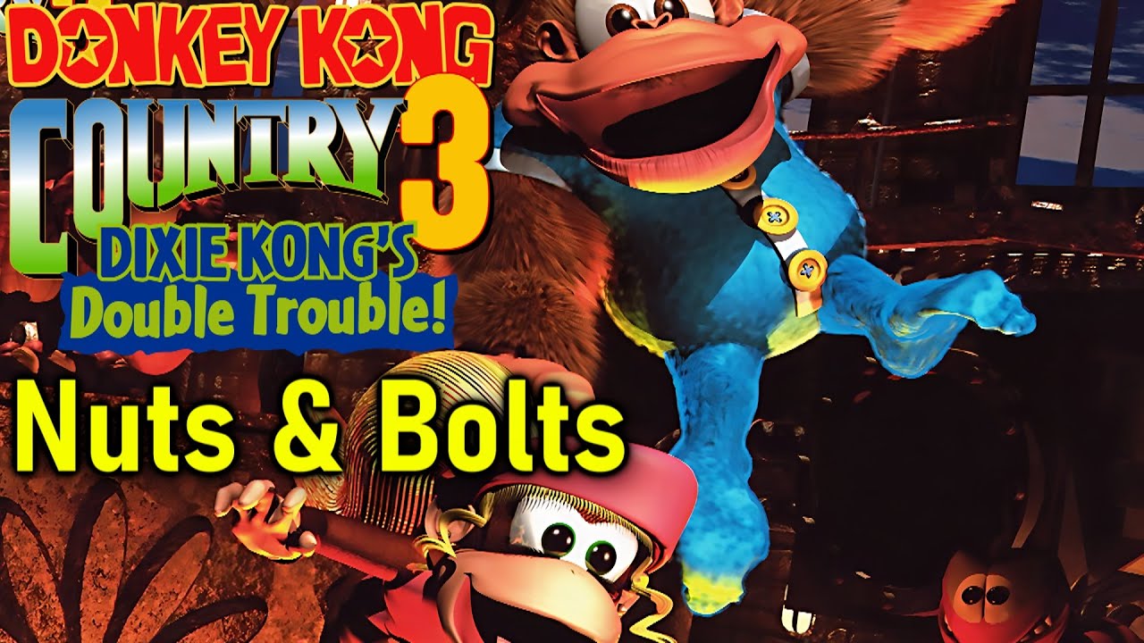 Donkey Kong Country 3 - Nuts & Bolts [SNES] (Cover)
