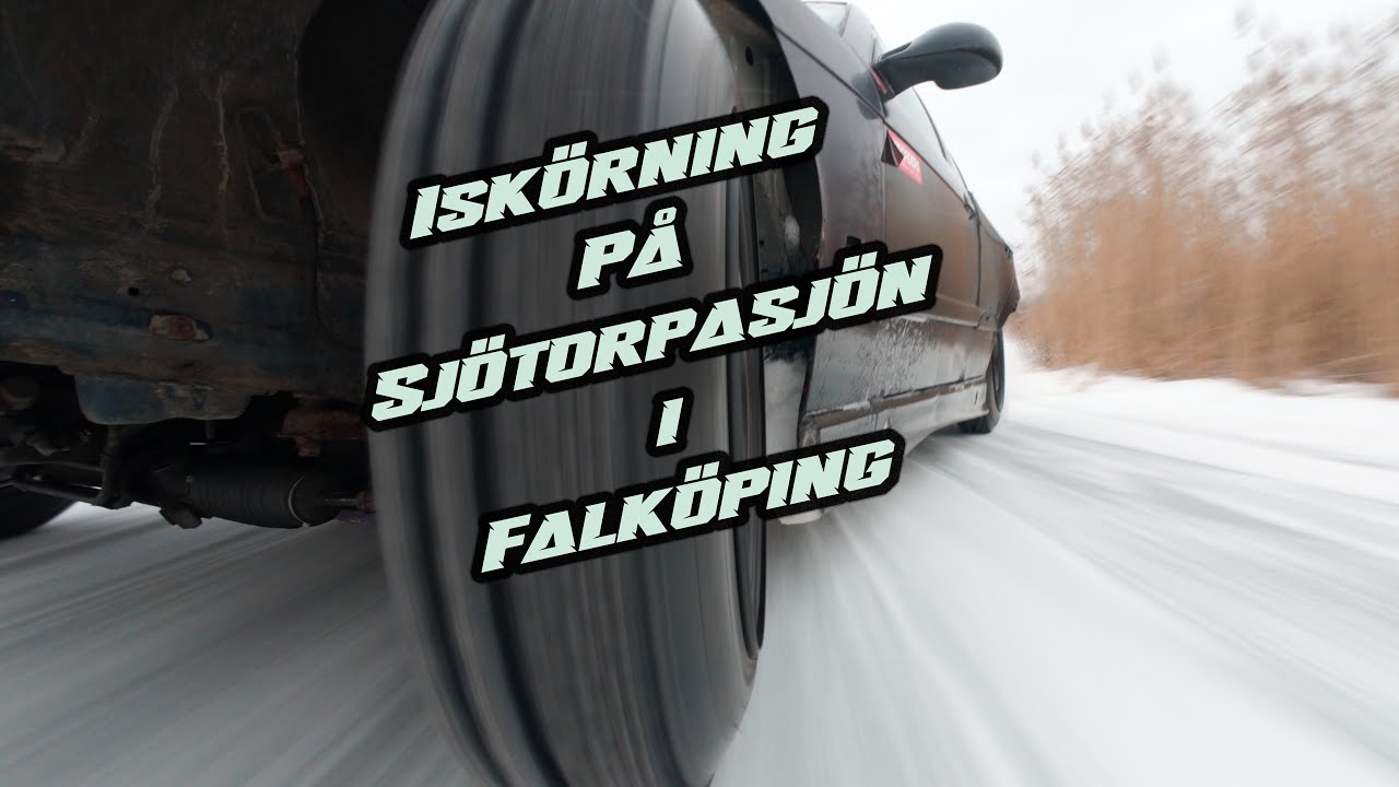 Iskörning Sjötorpasjön i Falköping