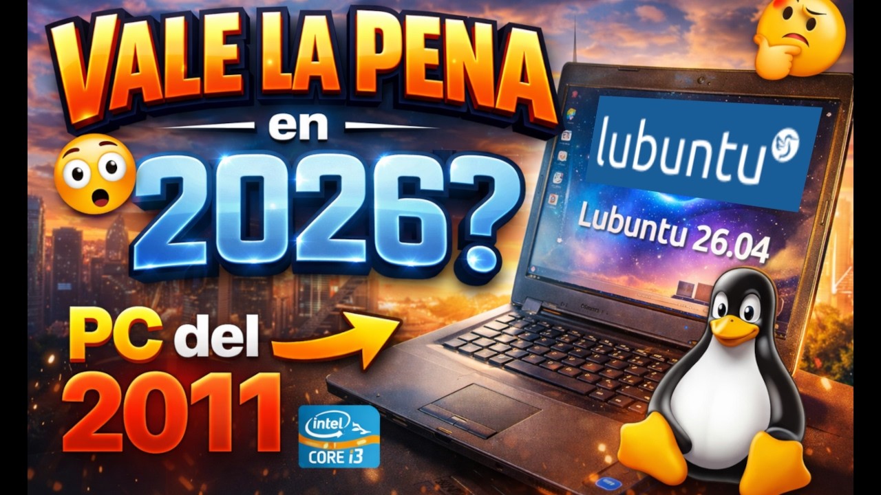 &iquest;Vale la pena Lubuntu 26.04 en un port&aacute;til VIEJO? 🤔💻