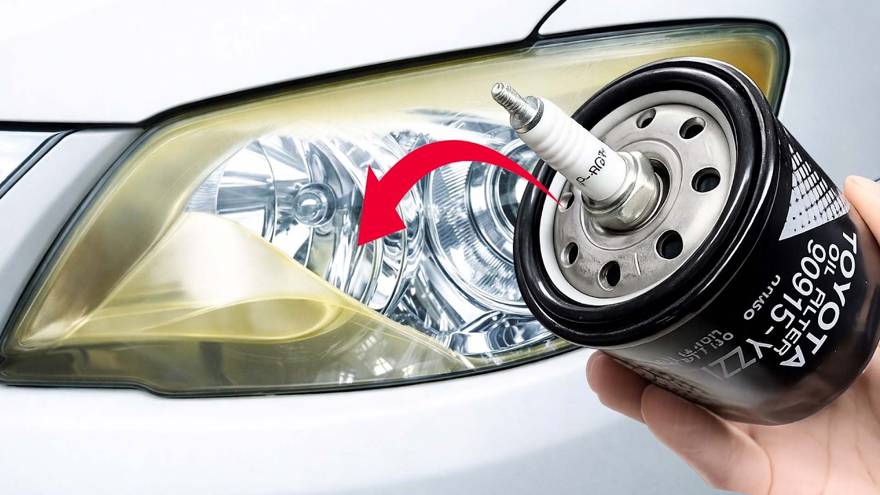 Миллиарды людей не знают этого: свеча зажигания может заставить ваши фары сиять как новые! 😱
