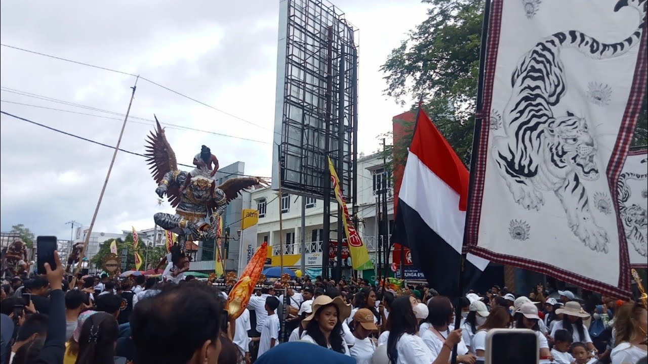 Ogoh ogoh parade, Lombok island indonesia | Ogoh ogoh lombok mataram 2024