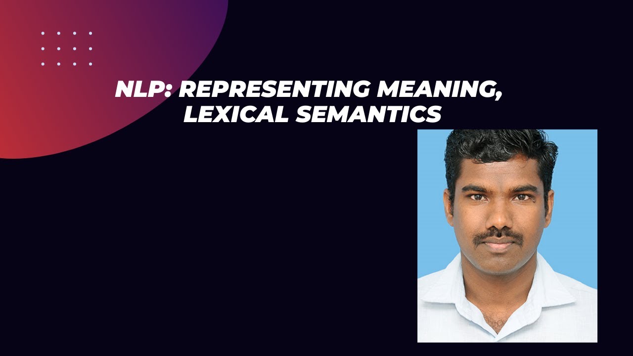 NLP-Representing Meaning, Lexical Semantics