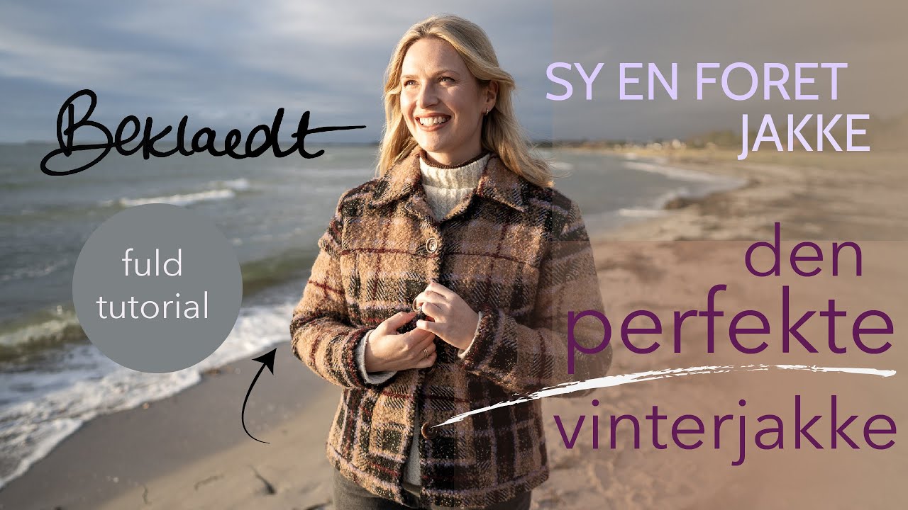 Sy en vamset vinterjakke med foer, lommer og åben krave. Symønstret kan downloades!