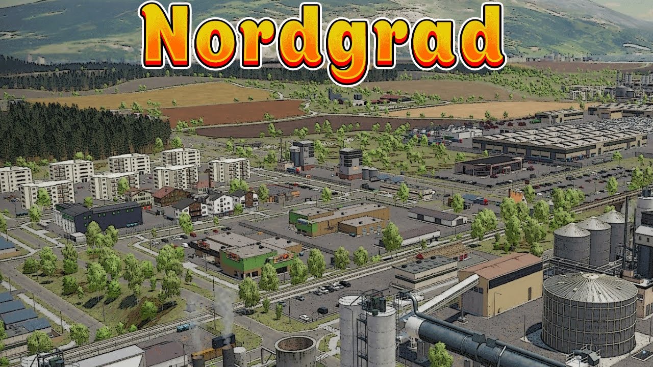 Farming Simulator 22! Такое вижу в первый раз! Обзор карты NordGrad!