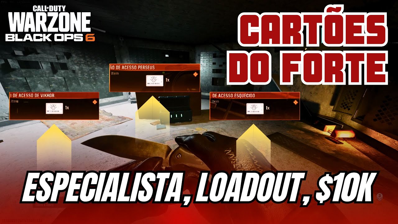 TODOS os CARTÕES do FORTE em REBIRTH ISLAND - WARZONE BLACK OPS 6