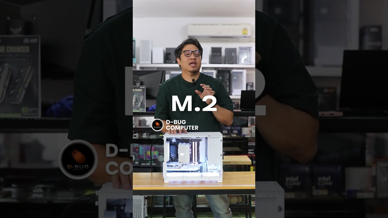 i5-14400F จับคู่ RTX 5060 ในเคสเล็กสายขาว | D-bug Computer