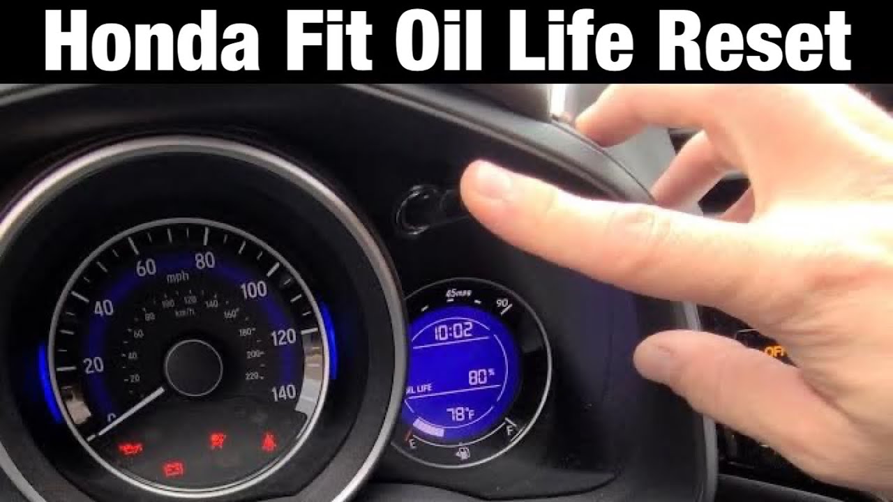 How to reset oil life 2017 Honda Fit