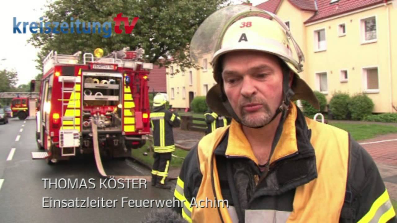 Brand in Mehrfamilienhaus in Achim