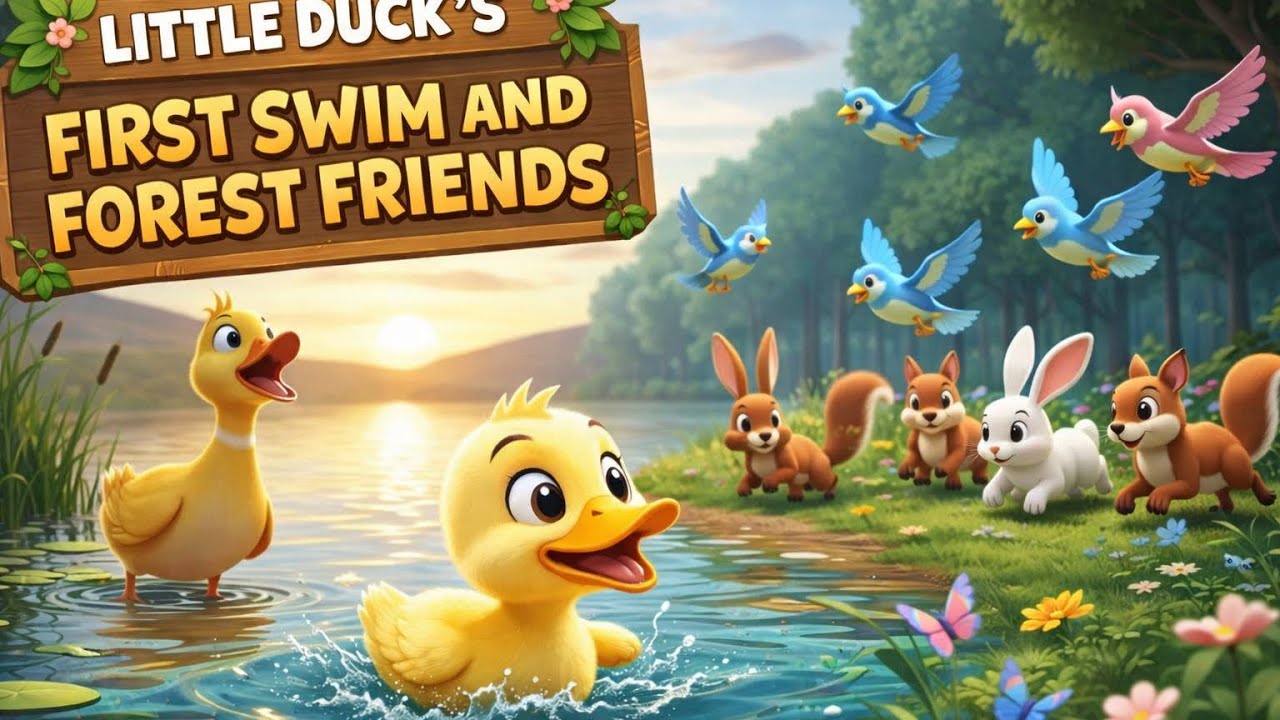 Little Duck’s First Swim and Forest Friends