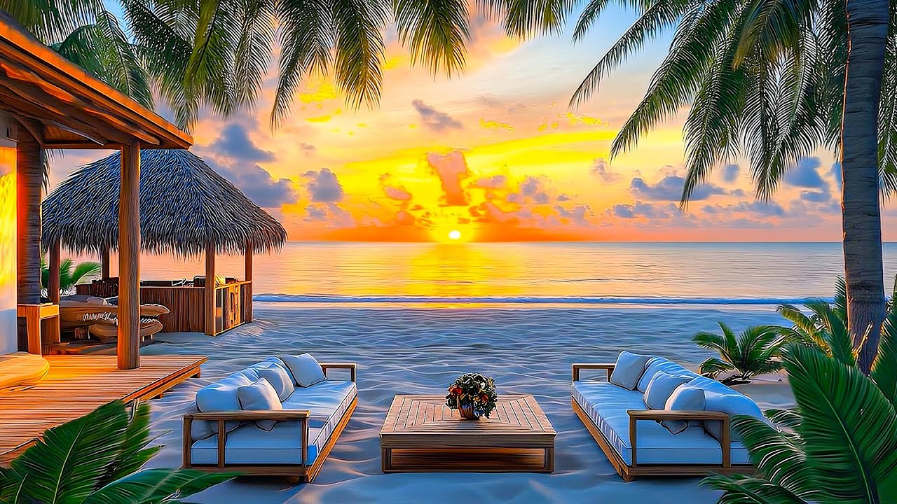 Soothing Morning Jazz by the Sea – Ocean Waves & Gentle Melodies to Start Your Day