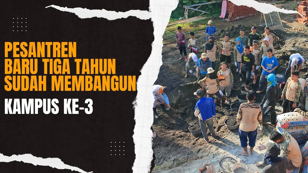 Baru 3 tahun sudah membangun kampus ke-3 II Pesantren Mumtaza #santri #ayomondok #santriwati