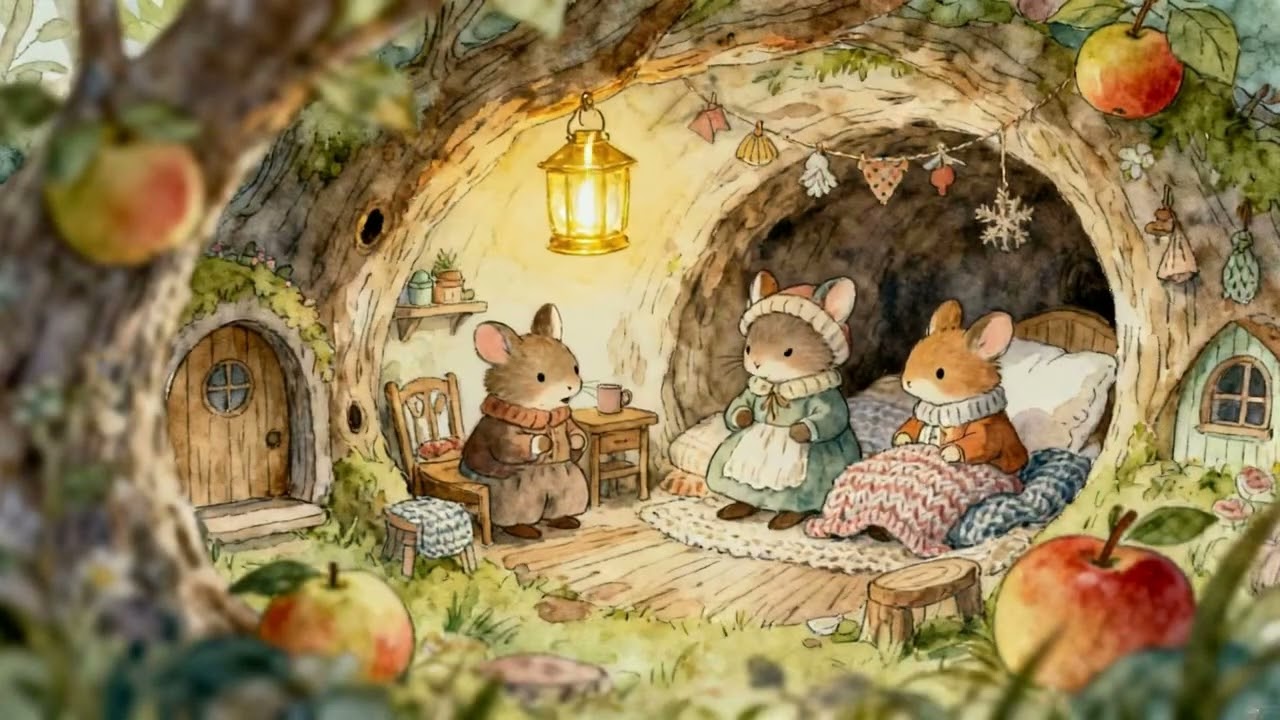 Rainy Burrow Evenings | Cozy Storybook Music with Forest Friends