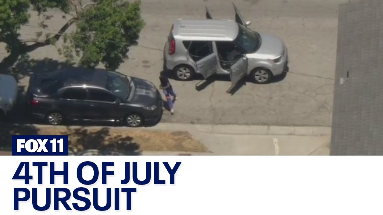 Police pursuit underway in LA County